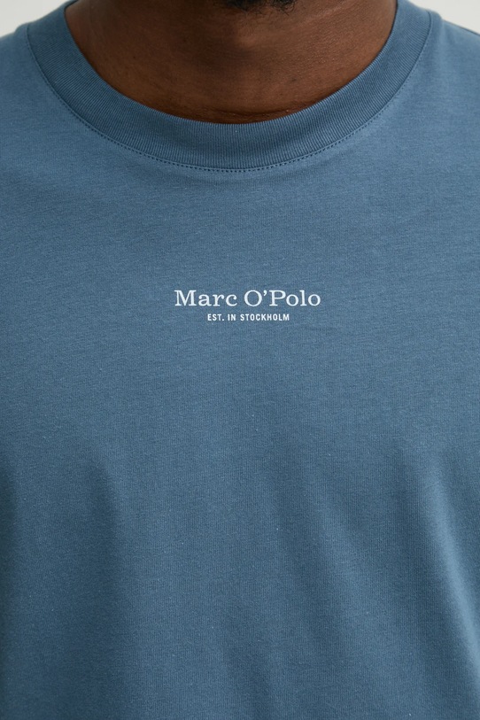 Marc O'Polo t-shirt bawełniany 520201251382 niebieski