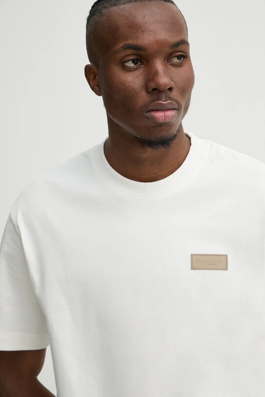 Marc O'Polo tricou din bumbac bej 520208351112