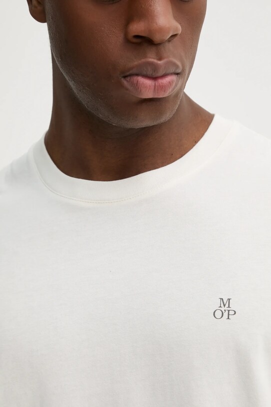 Bavlnené tričko Marc O'Polo 522201251054 béžová