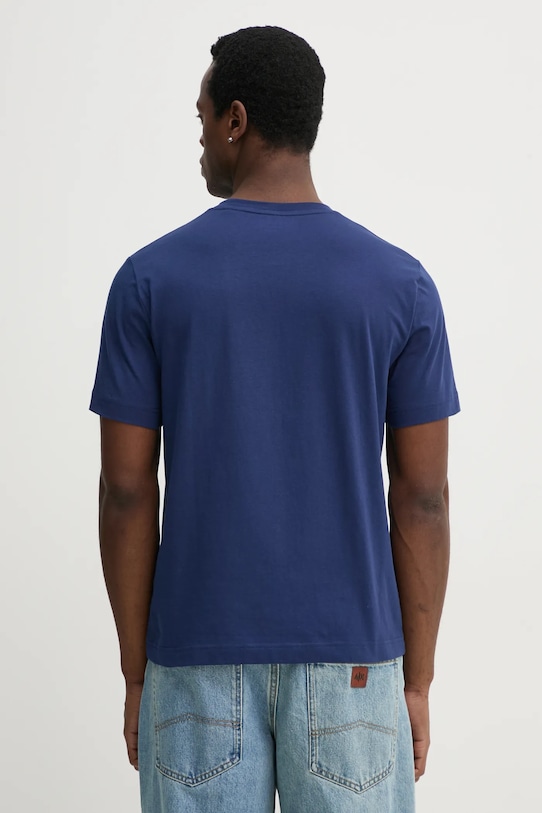 Ρούχα Βαμβακερό μπλουζάκι Marc O'Polo 522201251054 σκούρο μπλε