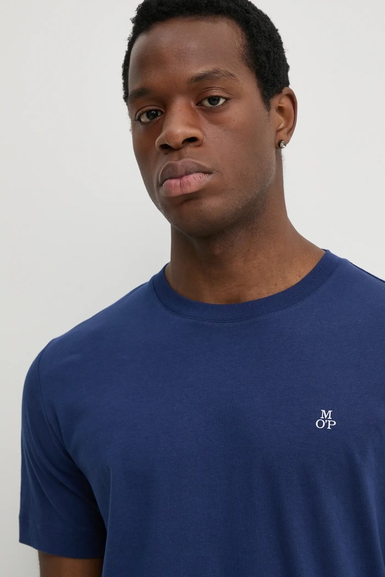 Βαμβακερό μπλουζάκι Marc O'Polo σκούρο μπλε 522201251054
