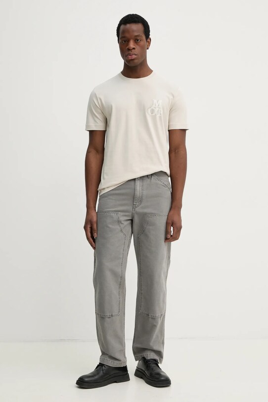 Marc O'Polo tricou din bumbac 522201251232 bej SS25