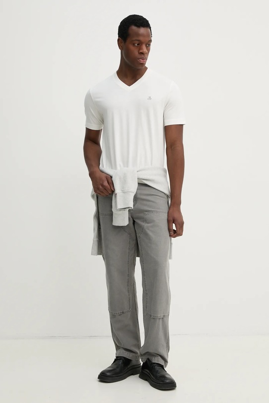 Бавовняна футболка Marc O'Polo 522201251616 білий SS25