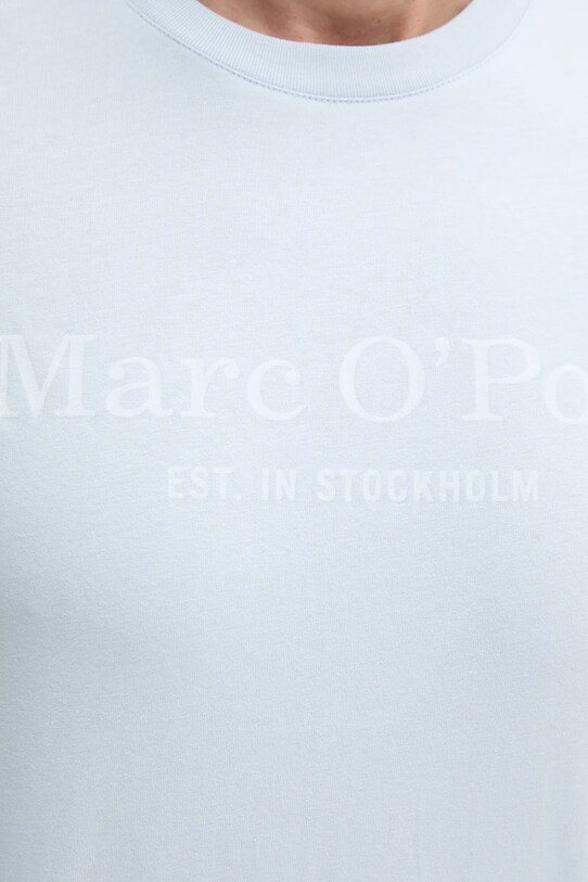 Бавовняна футболка Marc O'Polo 523201251052 блакитний