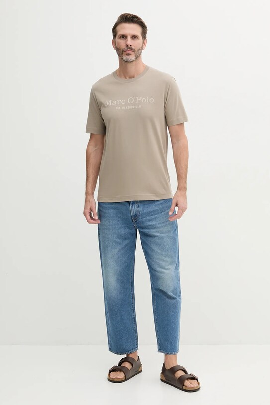 Marc O'Polo t-shirt in cotone 523201251052 marrone SS25