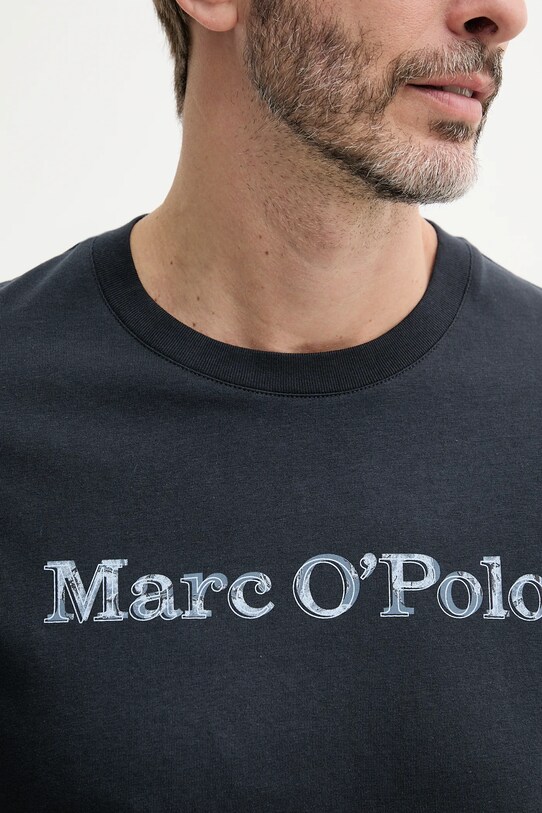 Marc O'Polo t-shirt bawełniany 523201251182 granatowy