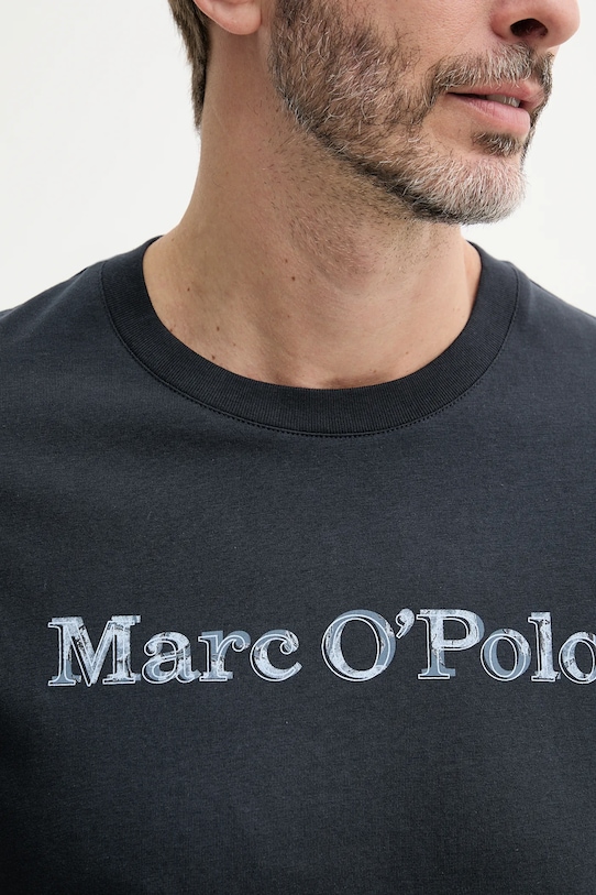 Marc O'Polo t-shirt bawełniany 523201251182 granatowy