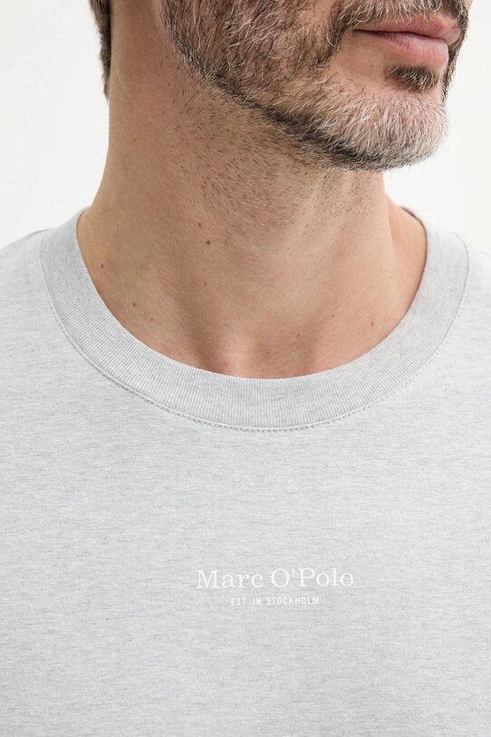 Бавовняна футболка Marc O'Polo 523201251382 сірий