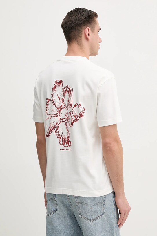 Marc O'Polo tricou din bumbac 523206451198 alb SS25