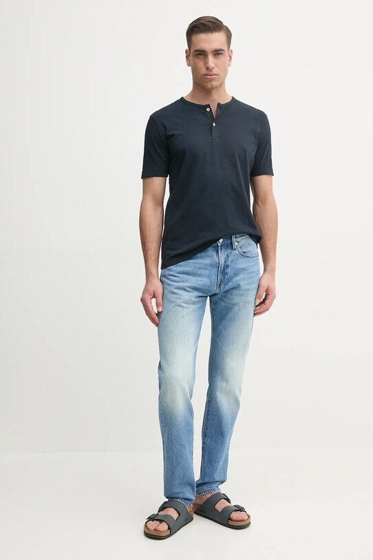 Marc O'Polo tricou din bumbac 523217651206 bleumarin SS25