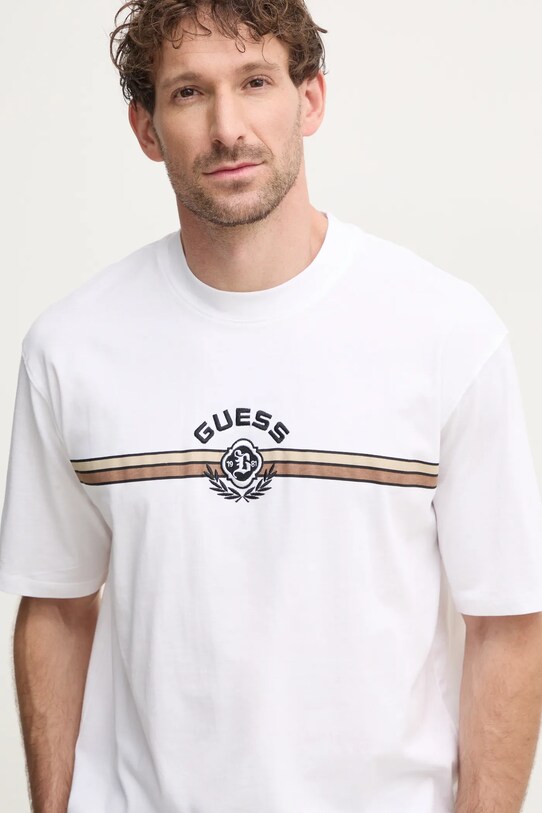 Guess tricou din bumbac MOJO alb Z5RI02.I3Z14