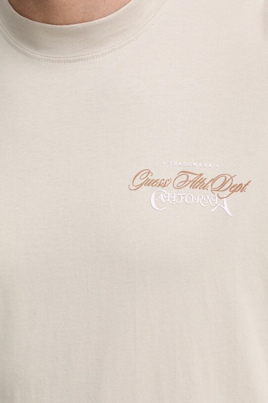 Guess t-shirt bawełniany MOJO Z5RI02.I3Z14 beżowy