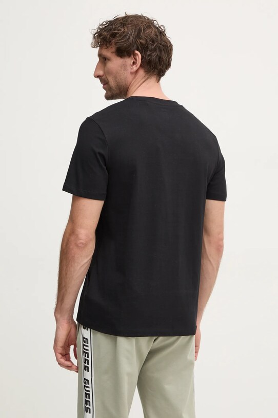 Îmbrăcăminte Guess tricou din bumbac MIDWAY Z5RI03.I3Z14 negru