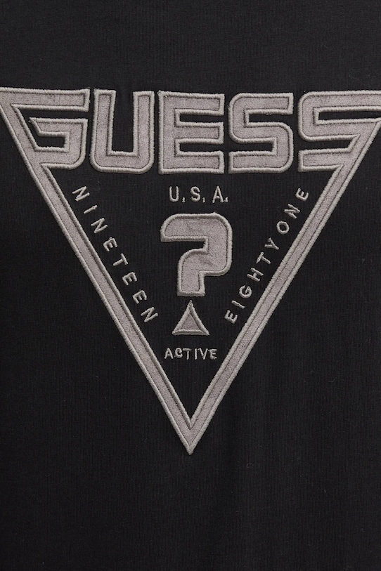 Guess t-shirt bawełniany MIDWAY Z5RI03.I3Z14 czarny
