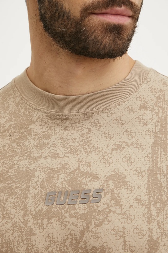 Pamučna majica Guess GOTAM Z5RI16.I3Z14 bež