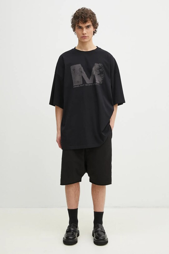 MM6 Maison Margiela tricou din bumbac negru SH0GC0048