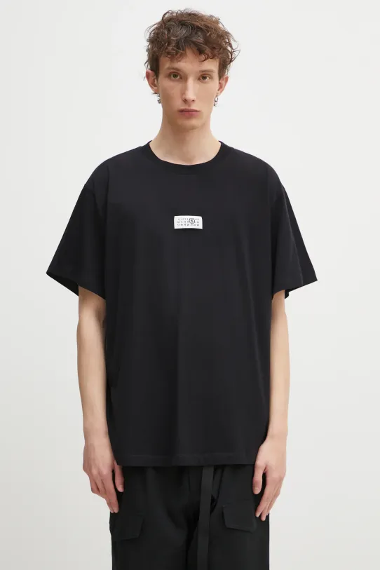 MM6 Maison Margiela cotton t-shirt relaxed black SH0GC0033