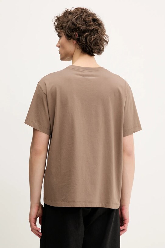 Îmbrăcăminte MM6 Maison Margiela tricou din bumbac SH0GC0046 maro