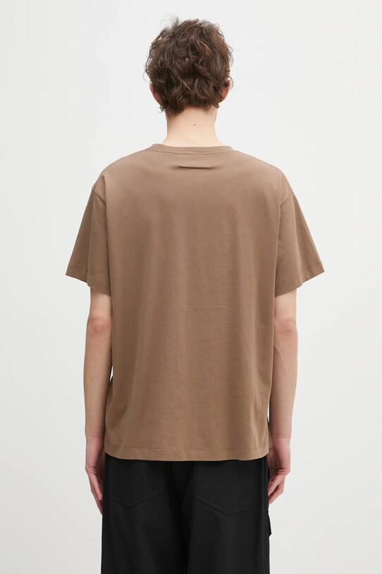 Odzież MM6 Maison Margiela t-shirt bawełniany SH0GC0046 brązowy