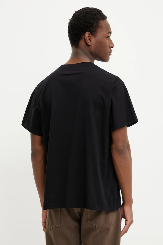 Ρούχα Βαμβακερό μπλουζάκι MM6 Maison Margiela SH0GC0046 μαύρο