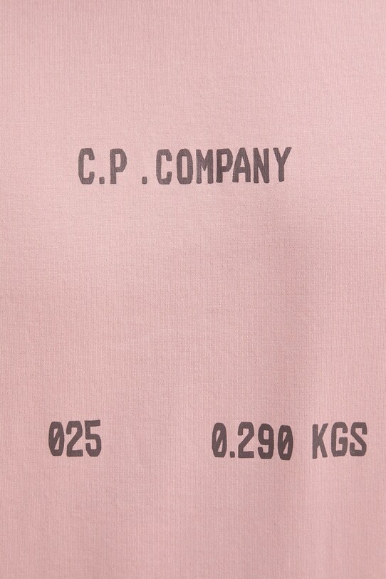 C.P. Company t-shirt bawełniany 18CMTS107A110301W różowy