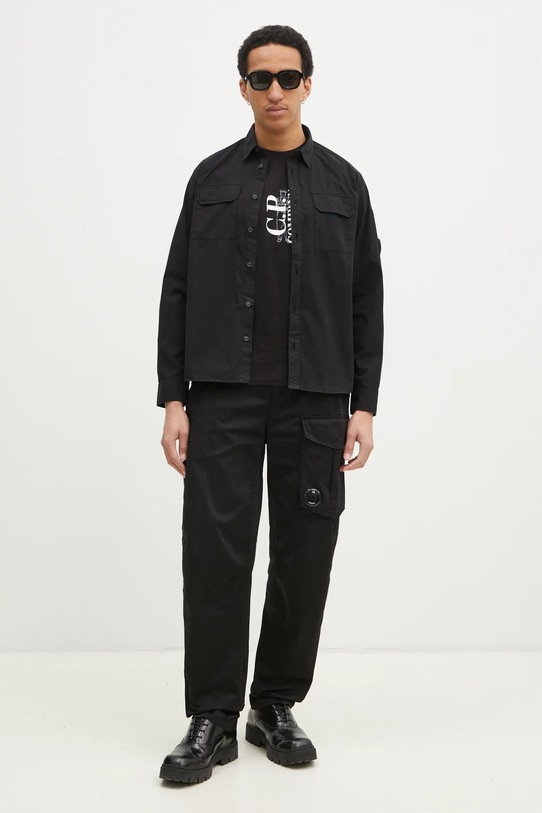 C.P. Company t-shirt in cotone 18CMTS138A005100W nero SS25
