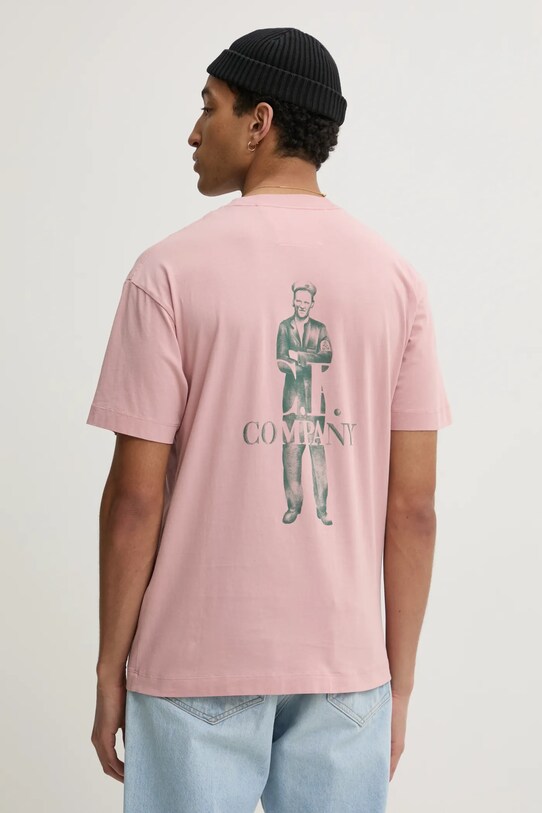 Odzież C.P. Company t-shirt bawełniany 18CMTS141A005100W różowy