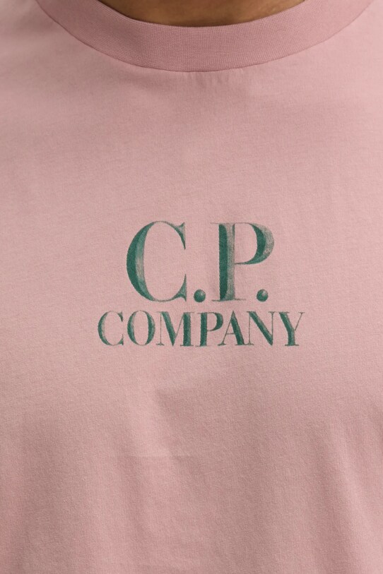C.P. Company t-shirt in cotone rosa 18CMTS141A005100W