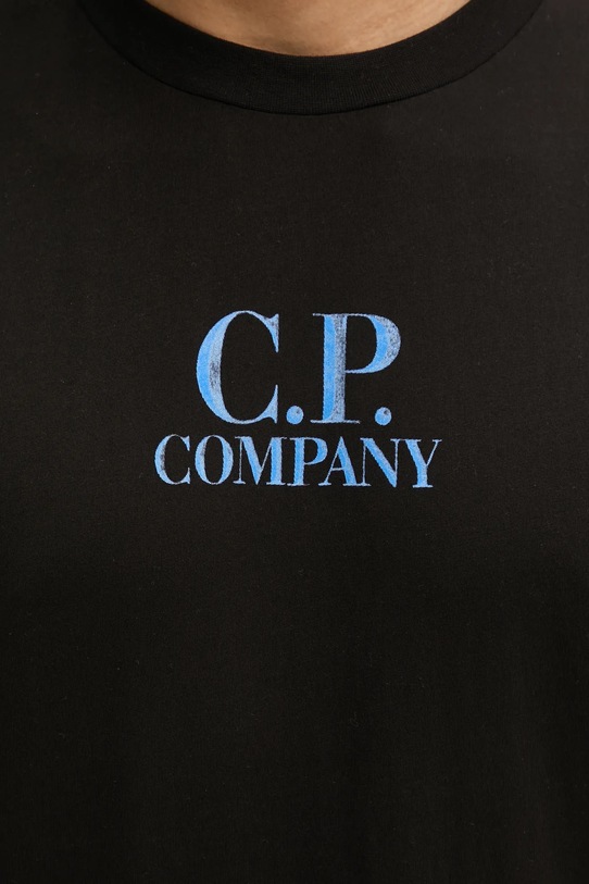 Хлопковая футболка C.P. Company 18CMTS141A005100W чёрный