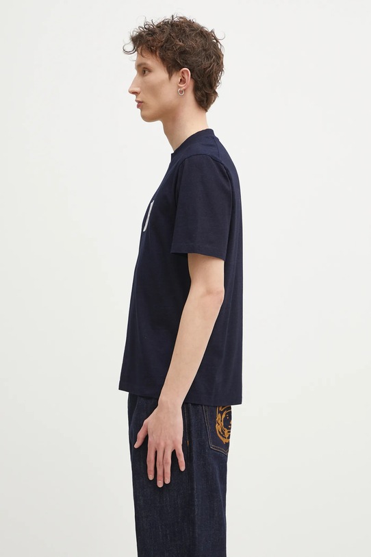 Бавовняна футболка C.P. Company 18CMTS187A110056W темно-синій SS25