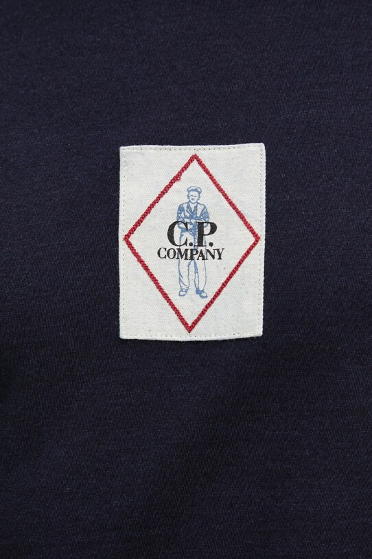 Бавовняна футболка C.P. Company 18CMTS187A110056W темно-синій