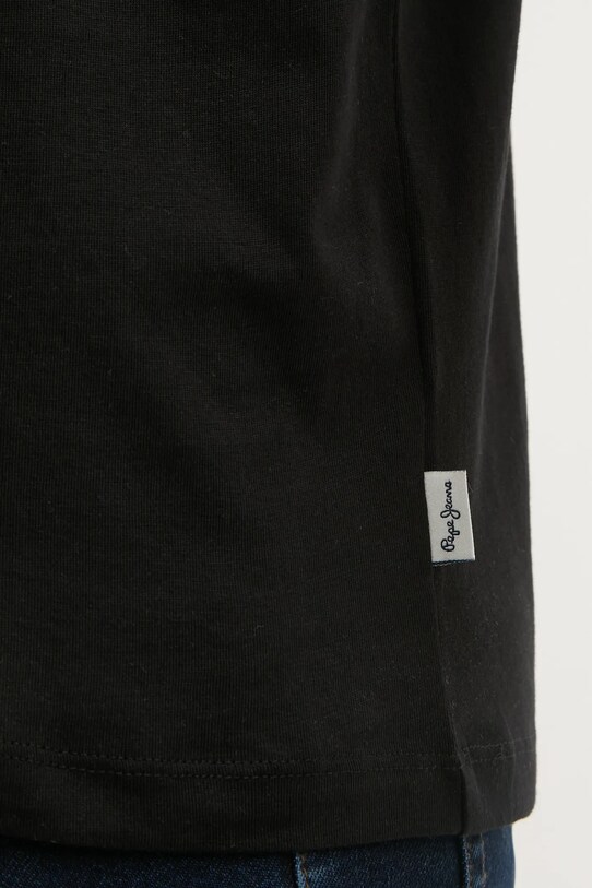 Бавовняна футболка Pepe Jeans FLAG BW PM509720 чорний