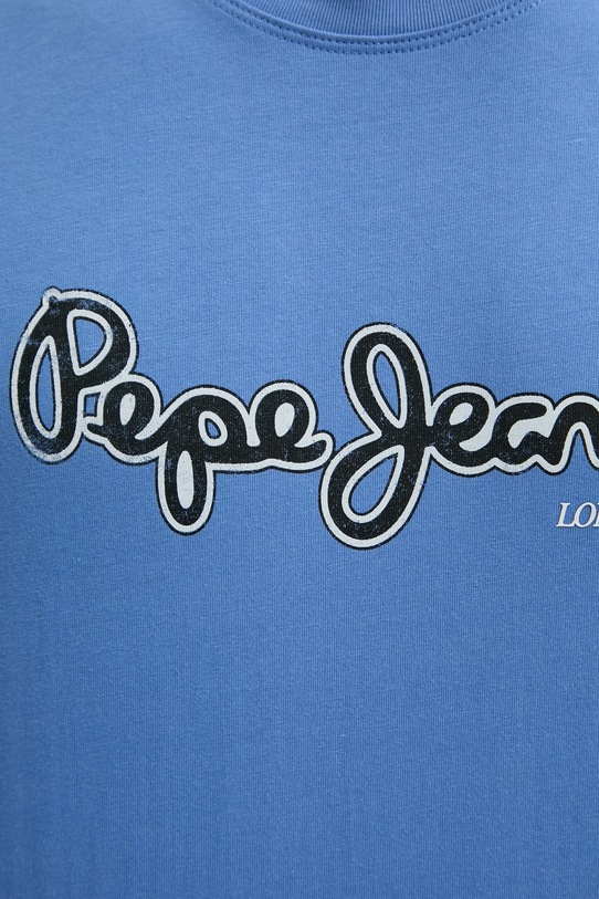 Bavlnené tričko Pepe Jeans DORIAN TEE PM509721 fialová