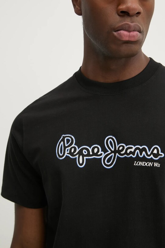 Pepe Jeans tricou din bumbac DORIAN TEE PM509721 negru