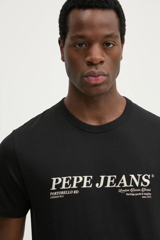 Bavlněné tričko Pepe Jeans DYLAN TEE černá PM509728