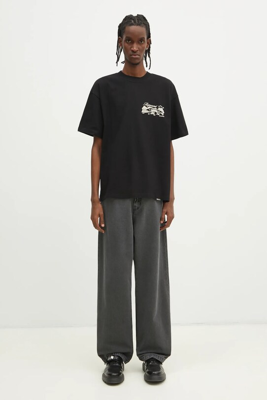 Represent tricou din bumbac Raceway MLM41063.01 negru