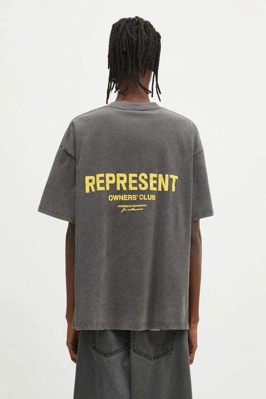 Ρούχα Βαμβακερό μπλουζάκι Represent Owners Club OCM41114.4734 γκρί