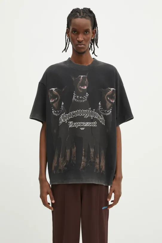 Represent cotton t-shirt Thoroughbred cotton black MLM41135.003