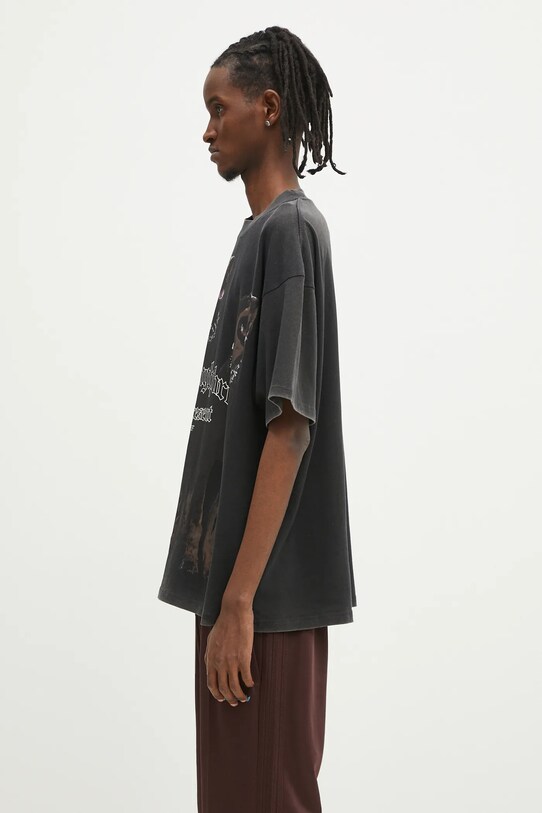 Represent cotton t-shirt Thoroughbred MLM41135.003 black SS25
