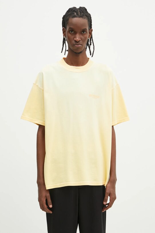 Represent cotton t-shirt Owners Club OCM41114.32 yellow SS25