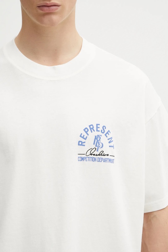 Represent t-shirt bawełniany Competition Department beżowy MLM41061.72