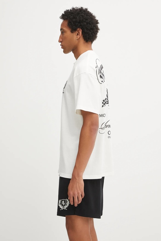 Represent t-shirt bawełniany Crest MLM41069.72 beżowy SS25