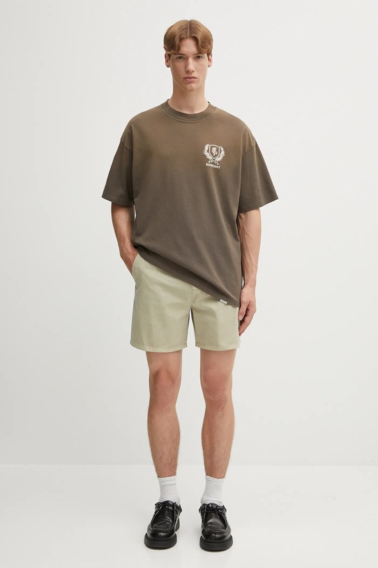 Represent t-shirt bawełniany Crest MLM41069.54 brązowy