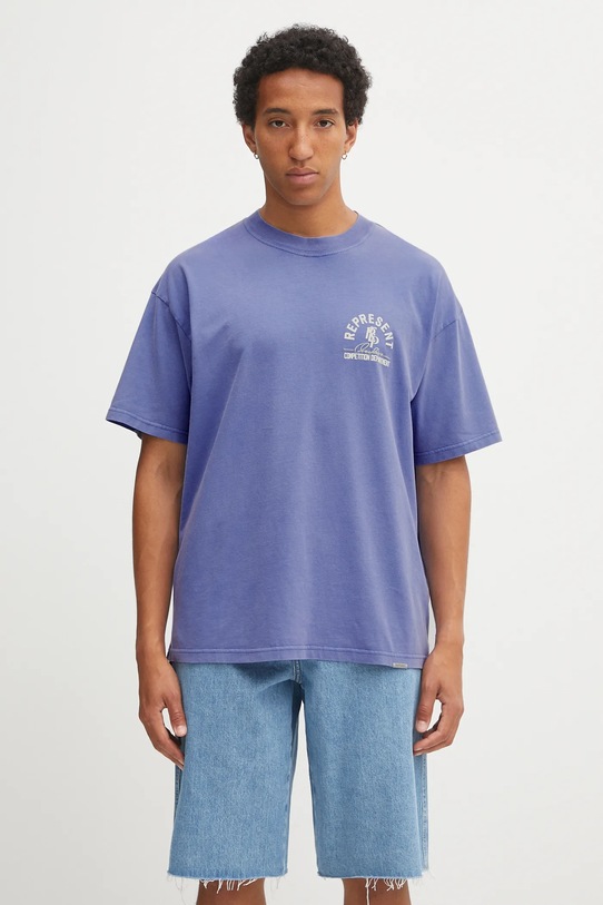 Pamučna majica Represent Competition Department relaxed plava MLM41061.09