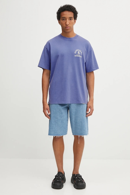 Pamučna majica Represent Competition Department MLM41061.09 plava