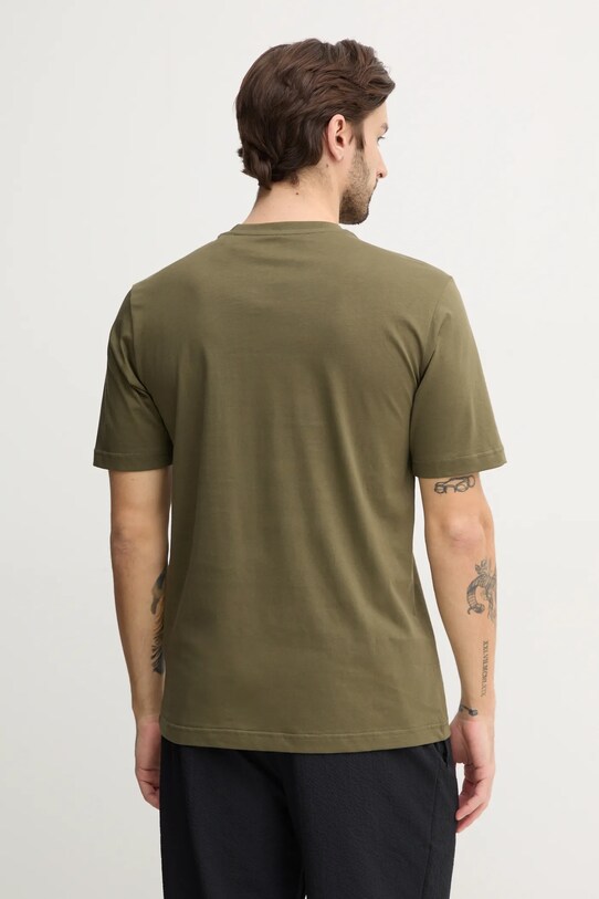 Одежда Хлопковая футболка adidas Camo JN1405 зелёный