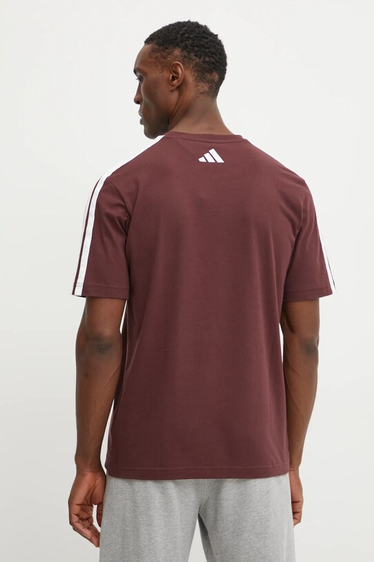 Дрехи Памучна тениска adidas M C COLLE Collegiate JM0380 бордо