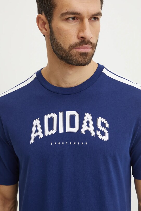 adidas tricou din bumbac M C COLLE Collegiate bleumarin JM0382