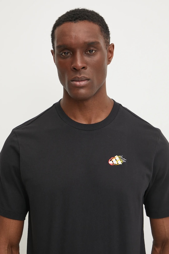 Хлопковая футболка adidas M L M EMB TEE чёрный JJ3979