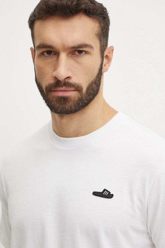 Бавовняна футболка adidas M L SLIDE TEE бежевий JJ4002